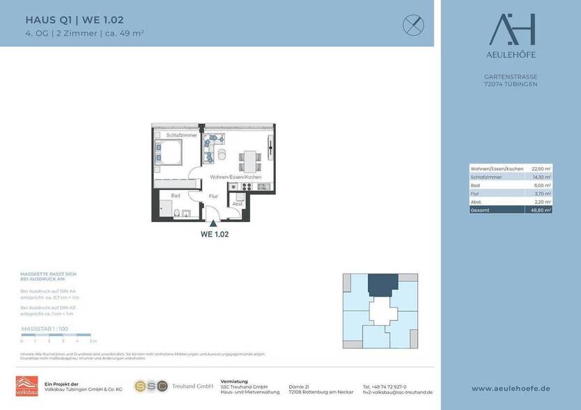 Tolle 2-Zi.-Luxus-Neubau-Whg. in Lustnau *ERSTBEZUG* 2 zimmer