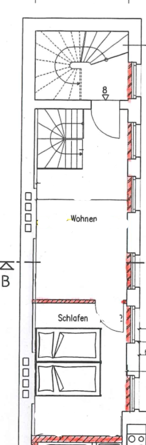 helle 3 Zimmer-Maisonette-Wohnung mit Einbauküche ***ab sofort verfügbar***