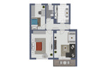 Etagenwohnung Rendsburg - 3 Zimmer, 57 m&sup2;, 539&euro; | Angebot:26806623