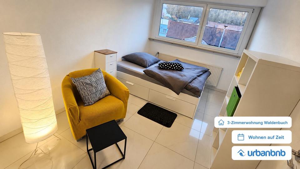 Wohnen auf Zeit Waldenbuch - 3 Zimmer, 84 m&sup2;, 1.550&euro; | Angebot:26210799