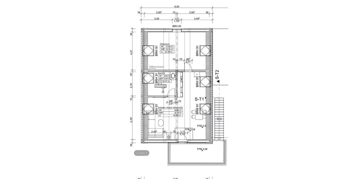 Dachgeschoßwohnung Ebersburg - 2 Zimmer, 85 m&sup2;, 1.100&euro; | Angebot:26023563