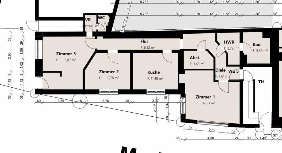 Erdgeschoßwohnung Marburg Cappel - 3 Zimmer, 90 m&sup2;, 1.500&euro; | Angebot:26577787