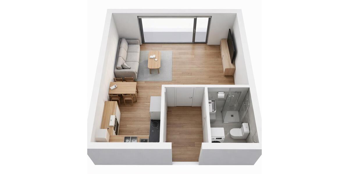 Terrassenwohnung Lügde - 1 Zimmer, 35 m&sup2;, 340&euro; | Angebot:25721943