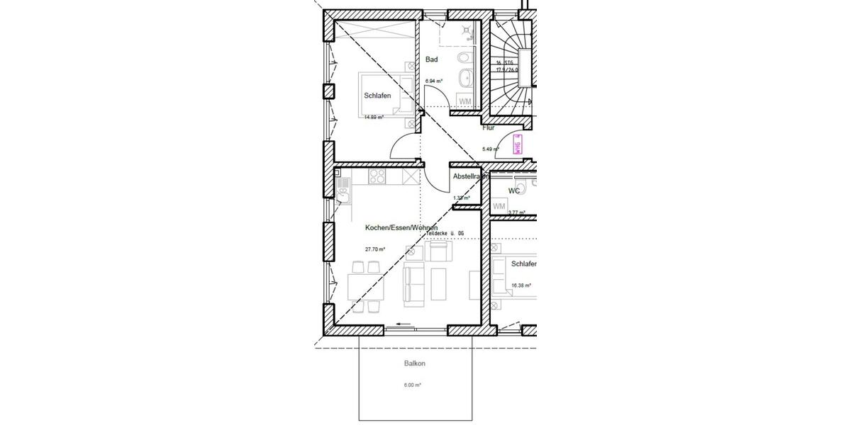 Etagenwohnung Kaufbeuren - 3 Zimmer, 83 m&sup2;, 1.190&euro; | Angebot:24849342