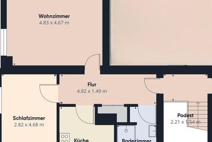 Gemütliche 2-Zimmer-Dachgeschosswohnung -Nähe Sanaklinikum zimmer