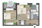 Etagenwohnung Chemnitz Altendorf - 2 Zimmer, 45 m&sup2;, 295&euro; | Angebot:26842186