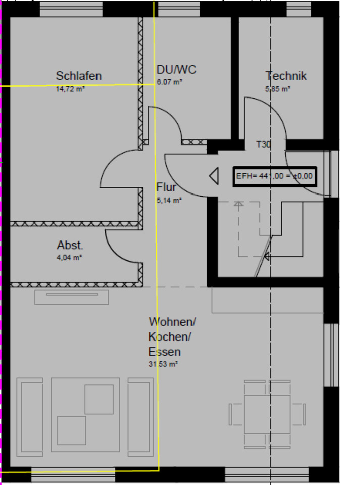 Erstbezug! Moderne Doppelhaushälfte mit 2 Einheiten in Neustetten zimmer
