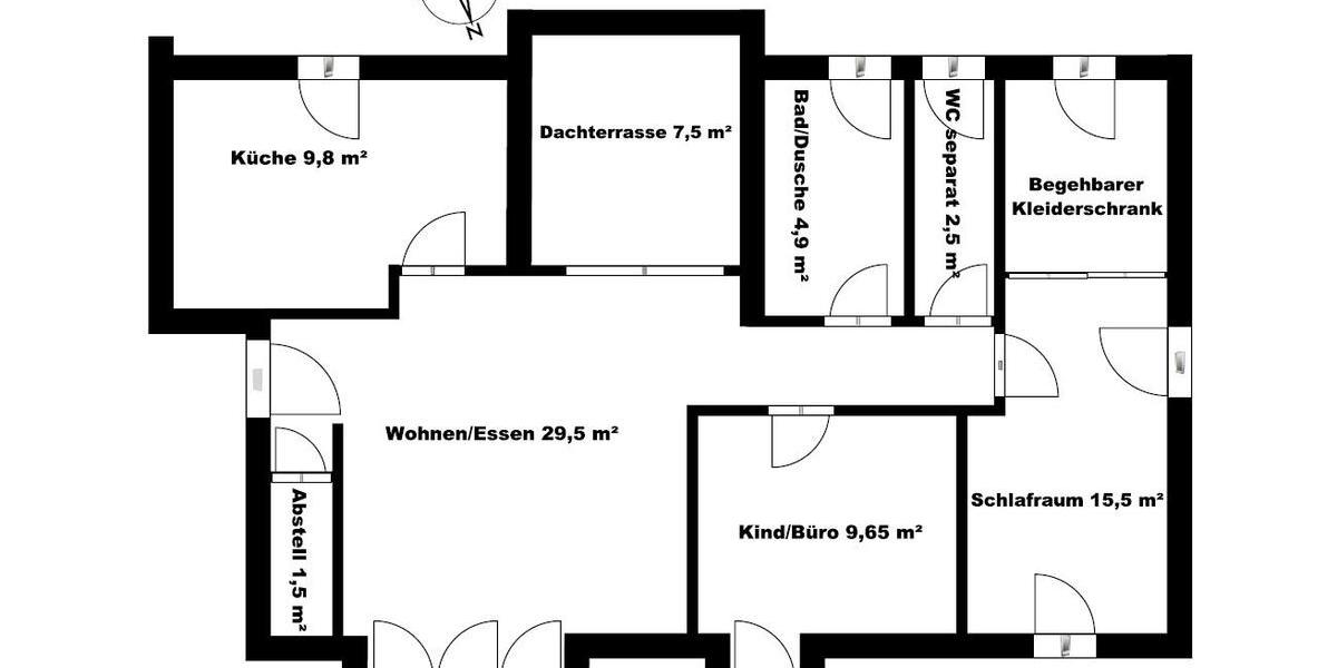 Dachgeschoßwohnung Nürnberg Holzheim - 3 Zimmer, 87 m&sup2;, 1.100&euro; | Angebot:25853955