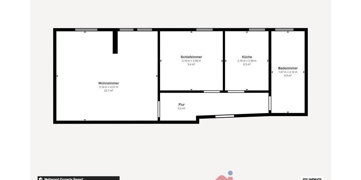 Etagenwohnung Magdeburg Fermersleben - 2 Zimmer, 52 m&sup2;, 399&euro; | Angebot:26788081