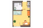 Erdgeschoßwohnung Deggendorf - 1 Zimmer, 25 m&sup2;, 470&euro; | Angebot:26680219