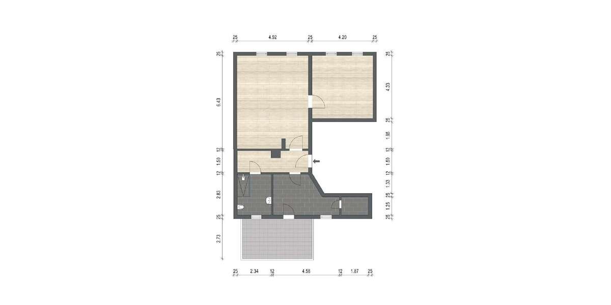 Etagenwohnung Luckau Stadt Luckau - 2 Zimmer, 84 m&sup2;, 546&euro; | Angebot:26934539