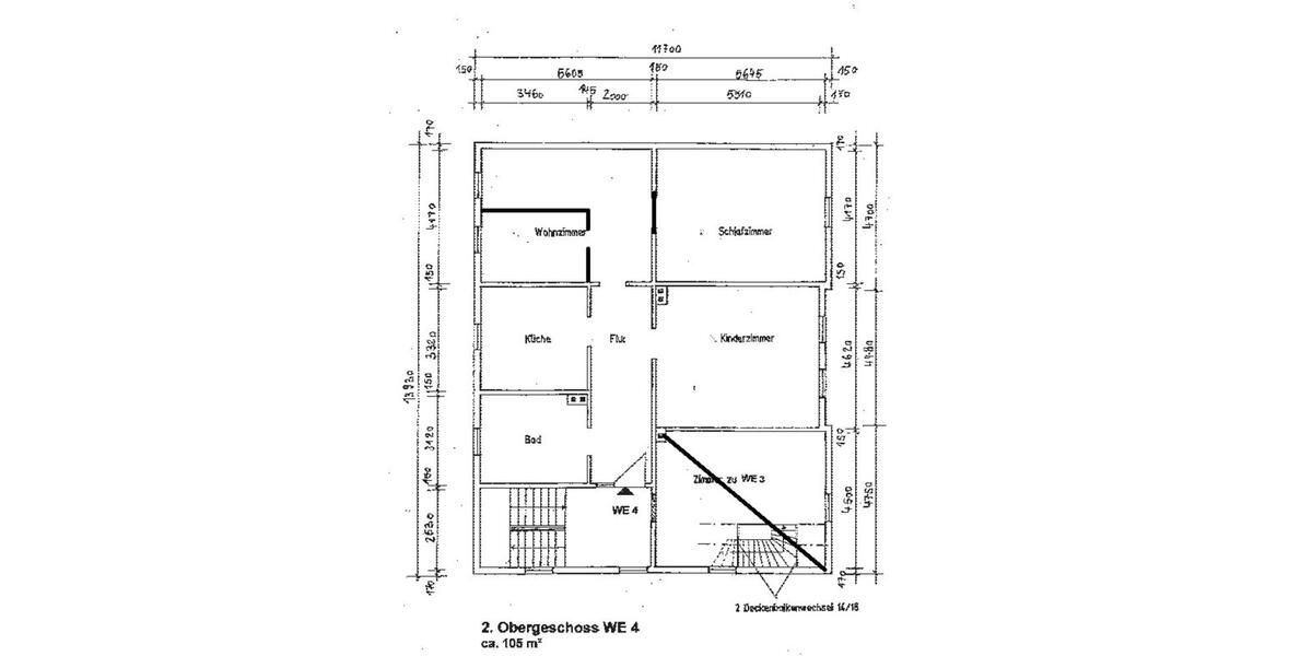 Etagenwohnung Arnstadt - 4 Zimmer, 105 m&sup2;, 845&euro; | Angebot:25922470