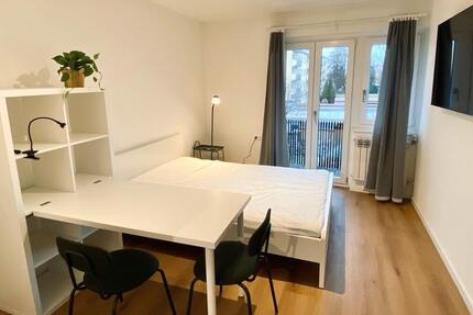 Modernes voll möbliertes WG-Zimmer mit Balkon im Bestlage 1 zimmer