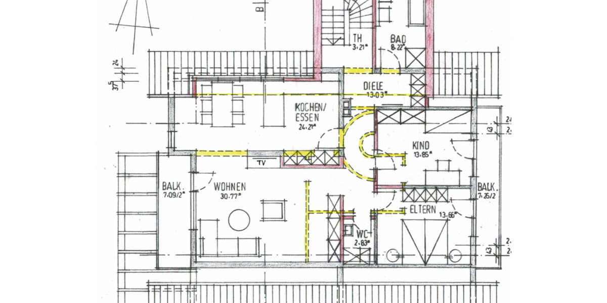 Dachgeschoßwohnung Weinheim - 3 Zimmer, 127 m&sup2;, 1.525&euro; | Angebot:24377941