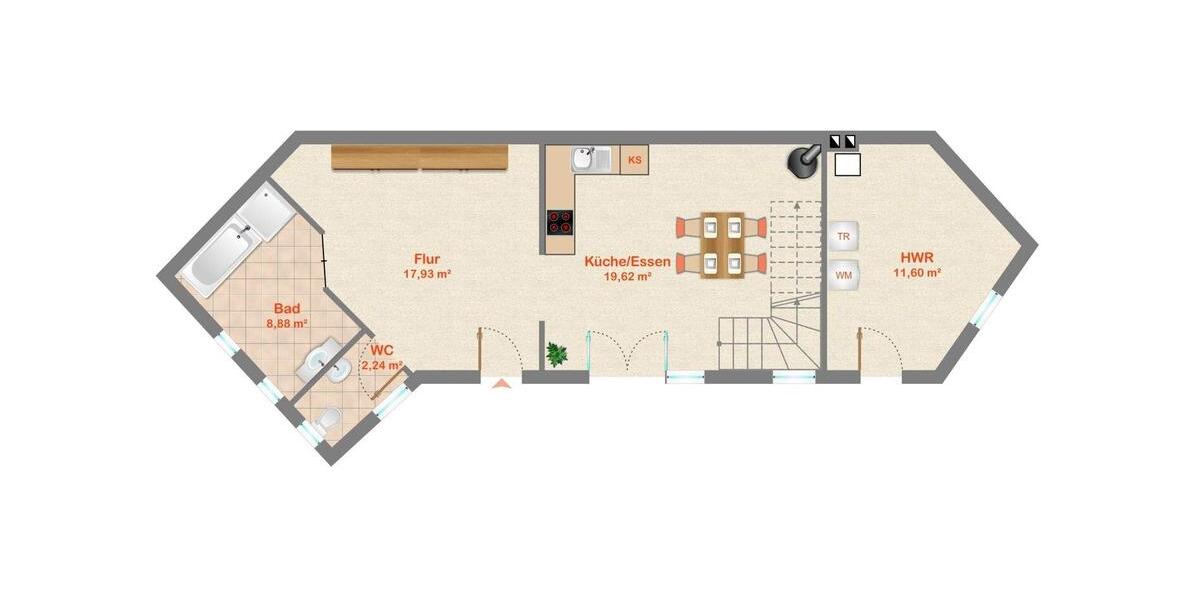 Einfamilienhaus Oranienburg - 3 Zimmer, 100 m&sup2;, 2.200&euro; | Angebot:26579215