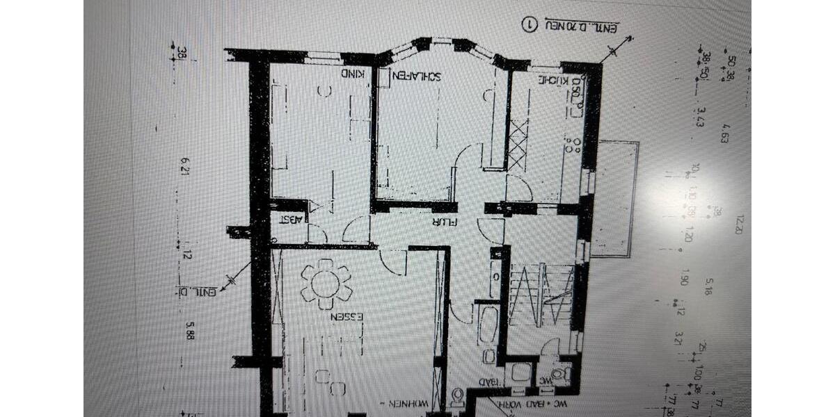 Etagenwohnung Duisburg Walsum - 3 Zimmer, 105 m&sup2;, 850&euro; | Angebot:26535413