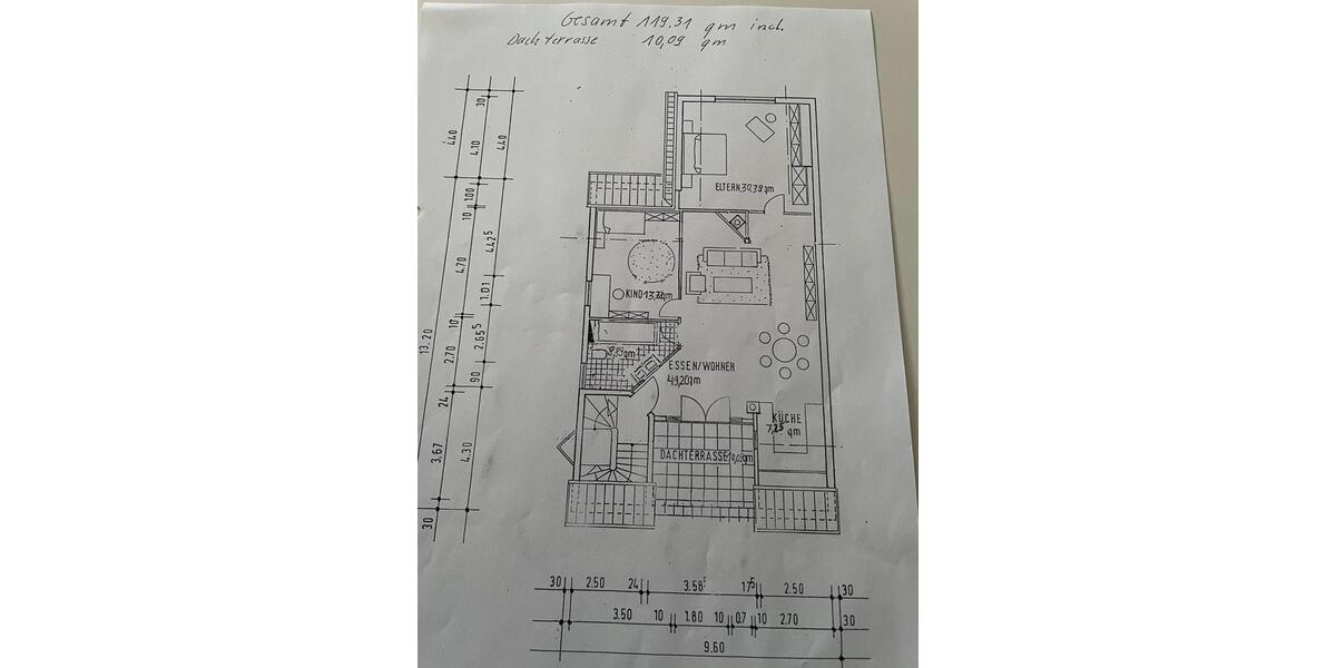 Dachgeschoßwohnung Bischofsheim - 3 Zimmer, 119 m&sup2;, 1.300&euro; | Angebot:24421774