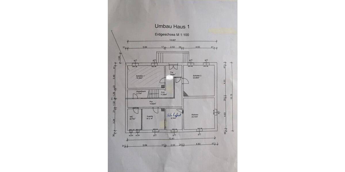 Erdgeschoßwohnung Malsfeld - 4 Zimmer, 105 m&sup2;, 800&euro; | Angebot:24683182