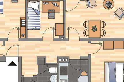 Wohnung Wilhelmshaven Aldenburg - 4 Zimmer, 80 m&sup2;, 549&euro; | Angebot:26184571