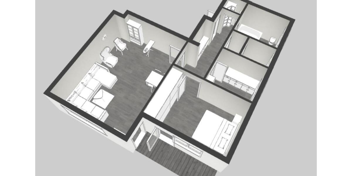 Etagenwohnung Warthausen - 2 Zimmer, 73 m&sup2;, 950&euro; | Angebot:24896303