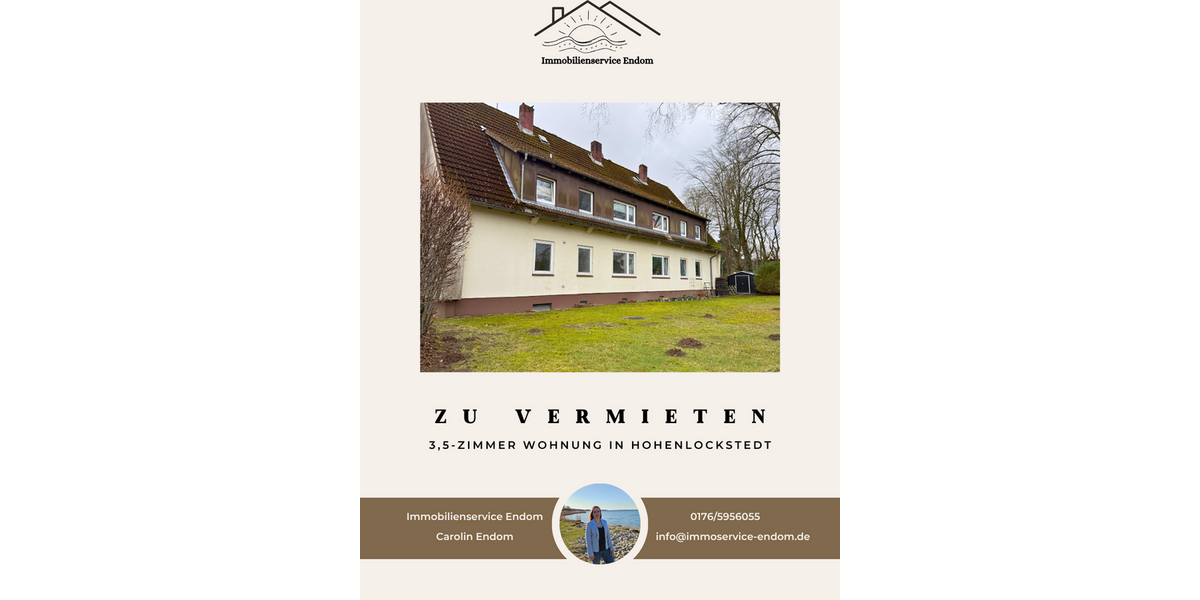 Etagenwohnung Hohenlockstedt - 3.5 Zimmer, 71 m&sup2;, 500&euro; | Angebot:26032121