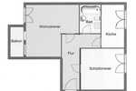 Helle 2-Zimmer-Wohnung mit Einbauküche und Balkon auf dem Kaßberg!