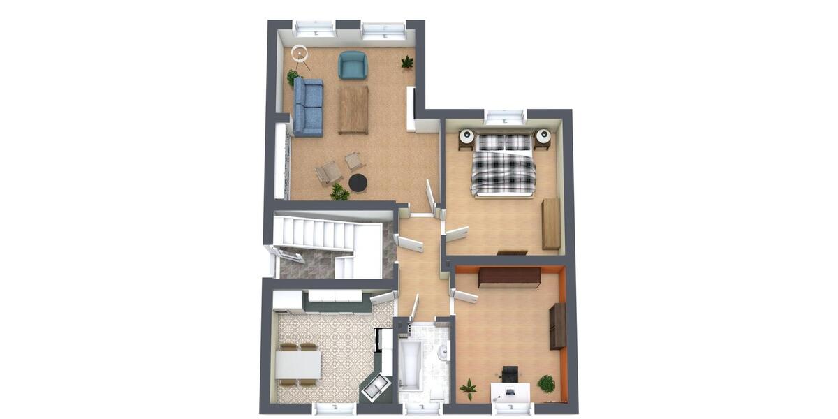 Erdgeschoßwohnung Schweinfurt Haardt - 3 Zimmer, 73 m&sup2;, 380&euro; | Angebot:26266950
