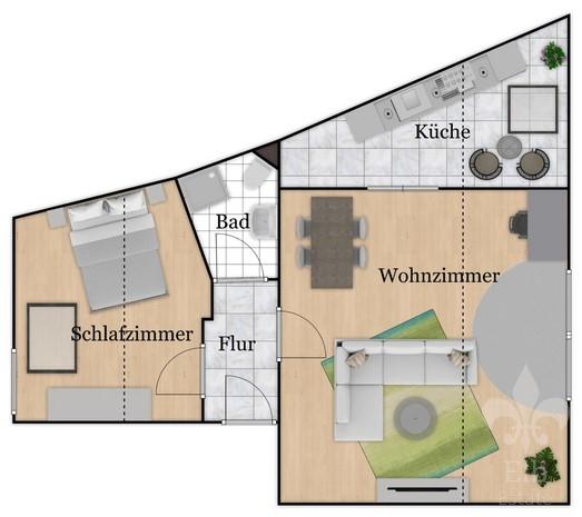 Niedliche 2 Zi- Dachgeschosswohnung mit Dusche und Keller im Lindenplatz, Hermsdorf 2 zimmer