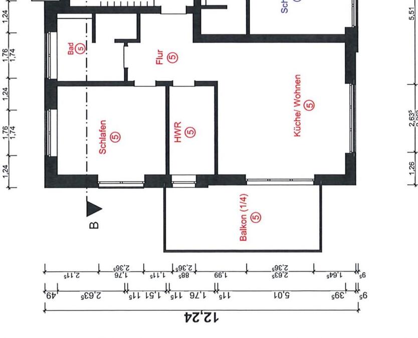 Moderne 2-Zimmer Wohnung in zentraler Lage Vechta - möbliert