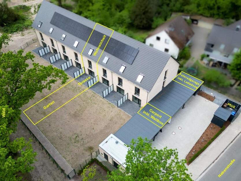 Reihenhaus (Neubau, KfW 40+) im Klimaschutzquartier „Hohe Düne