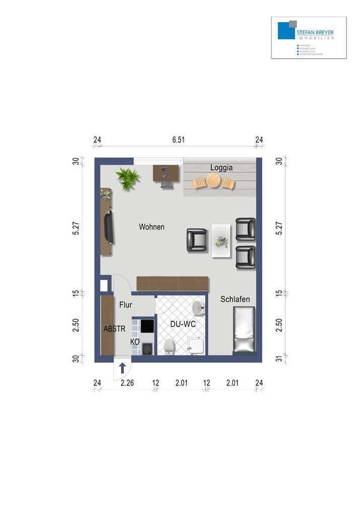 Bornheim-Hersel - Helles Apartment im Ortskern - Uni in ca. 10 Min mit der Bahn