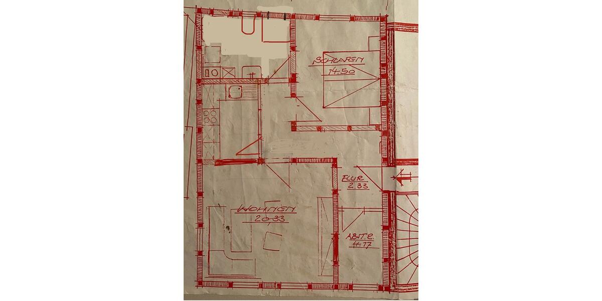 Dachgeschoßwohnung Lauterbach (Hessen) - 2.5 Zimmer, 48 m&sup2;, 370&euro; | Angebot:24825635