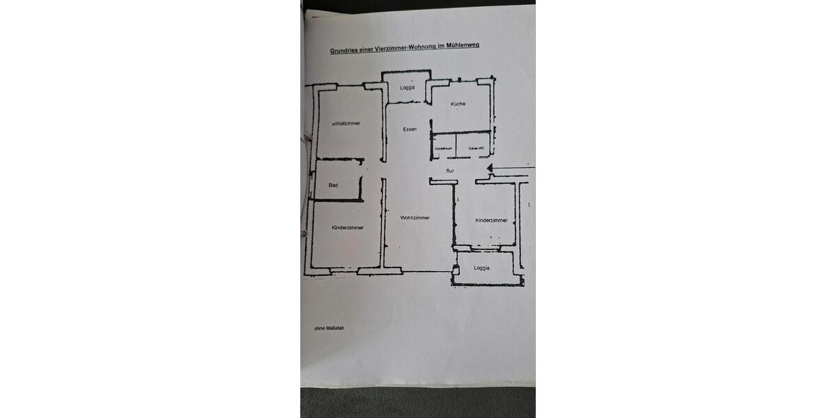 Etagenwohnung Stade Bützfleth - 4 Zimmer, 90 m&sup2;, 1.200&euro; | Angebot:26040398