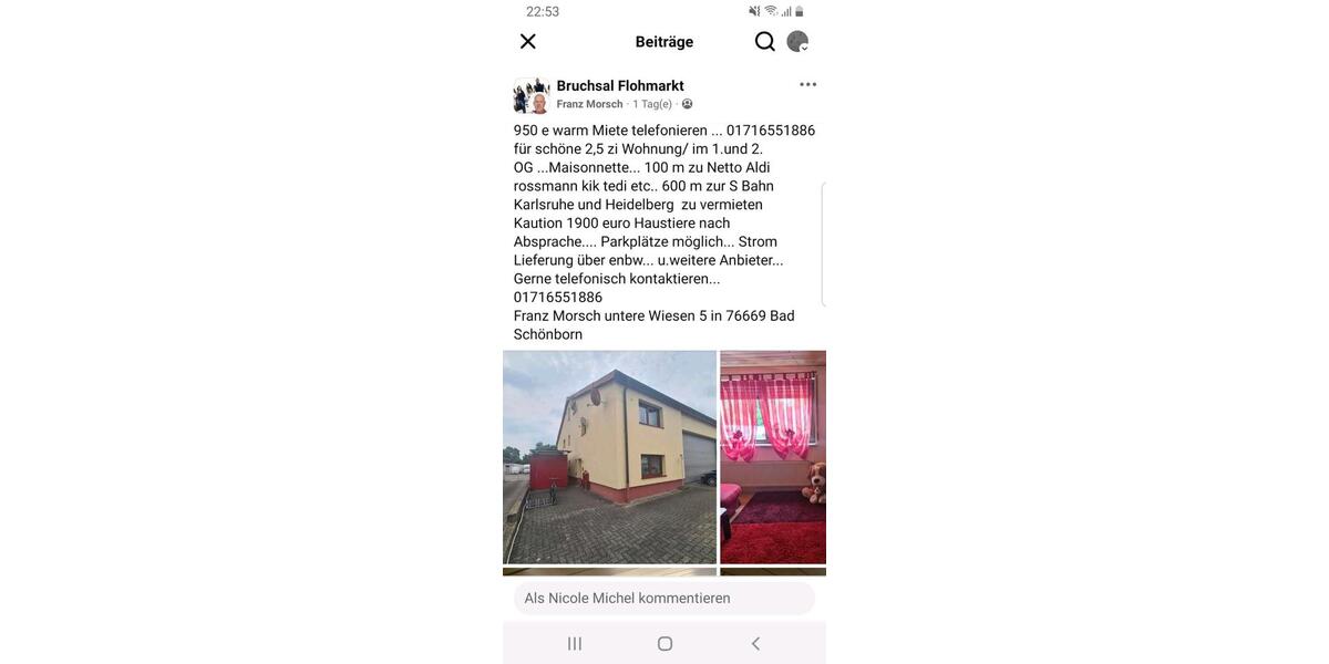 Terrassenwohnung Bad Schönborn - 1 Zimmer, 45 m&sup2;, 950&euro; | Angebot:24812318