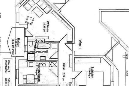 Wohnung Altenstadt a.d.Waldnaab Altenstadt - 3 Zimmer, 81 m&sup2;, 590&euro; | Angebot:26472783