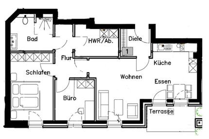Wohnung Vreden - 3 Zimmer, 77 m&sup2;, 910&euro; | Angebot:24586295
