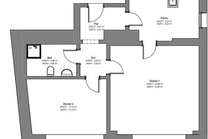 Wohnung Sangerhausen - 2 Zimmer, 61 m&sup2;, 424&euro; | Angebot:26533752