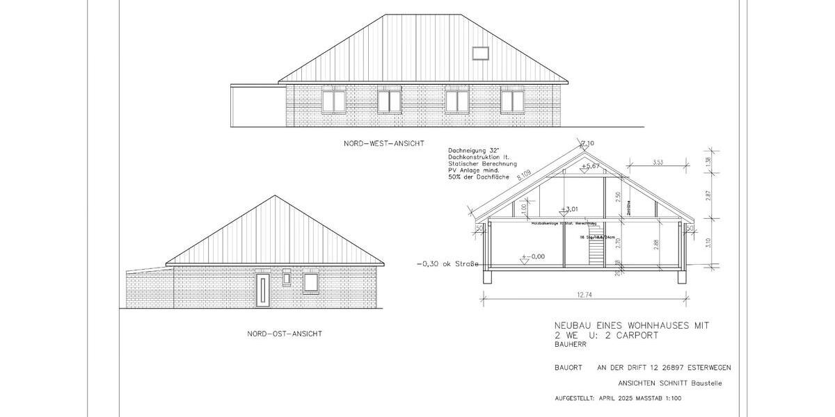 Bungalow Esterwegen - 2 Zimmer, 89 m&sup2;, 1.000&euro; | Angebot:26439466