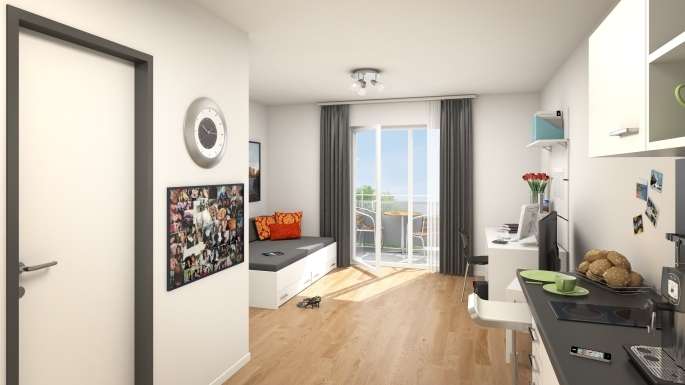 Wohnung zum Mieten in Braunschweig 530 € 37.07 m² 1 zimmer