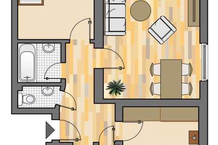 Wohnung Marl Hamm - 3.5 Zimmer, 62 m&sup2;, 499&euro; | Angebot:26995487