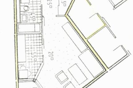 1 Zimmer Wohnung mit separater Küche 1 zimmer