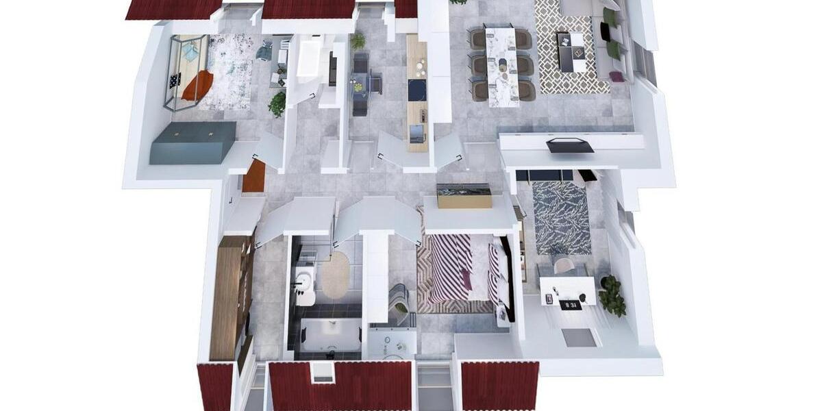 Etagenwohnung Sassenburg - 4 Zimmer, 110 m&sup2;, 1.215&euro; | Angebot:24848560