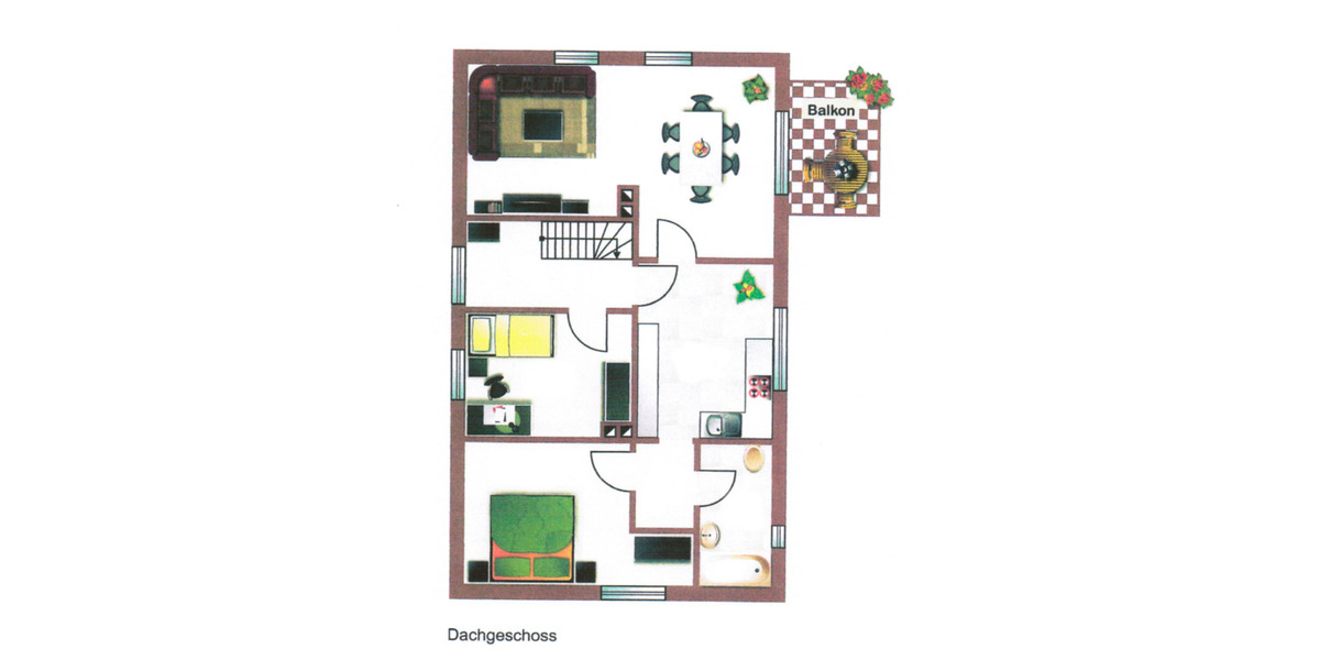 Dachgeschoßwohnung Drakenburg - 3 Zimmer, 82 m&sup2;, 680&euro; | Angebot:25839478