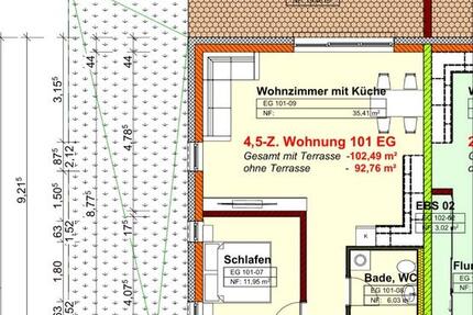 Wohnung Ebenweiler - 4.5 Zimmer, 102 m&sup2;, 1.430&euro; | Angebot:24425713