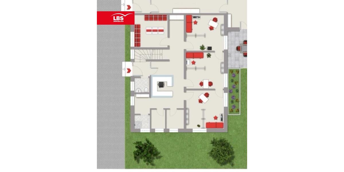 Zahnarztpraxis mit großzügiger Fläche zimmer