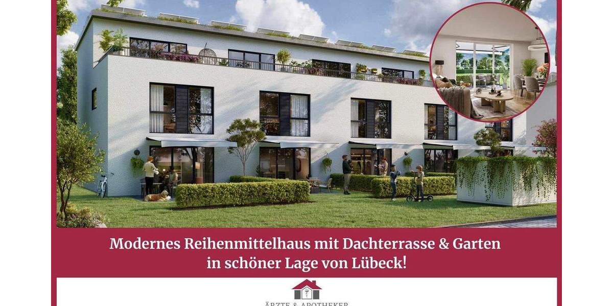 Reihenmittelhaus Lübeck St. Lorenz Nord - 5 Zimmer, 135 m&sup2;, 1.950&euro; | Angebot:25389904