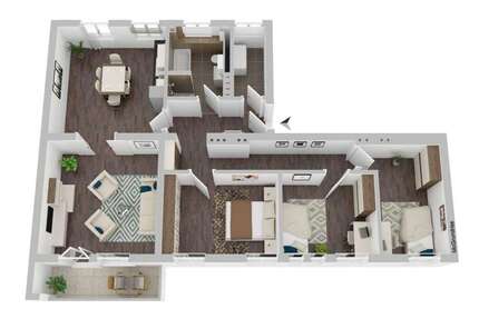 Wohnung zum Mieten in Magdeburg 1.070,03 € 98.62 m² 4 zimmer