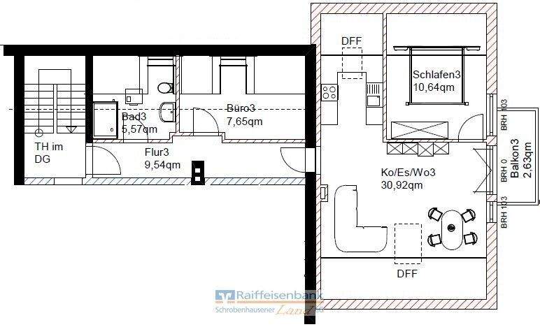 Etagenwohnung Aresing - 3 Zimmer, 67 m&sup2;, 885&euro; | Angebot:24426233