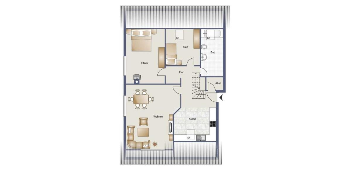 Große & gemütliche Maisonette Wohnung in ruhiger Lage 5 zimmer