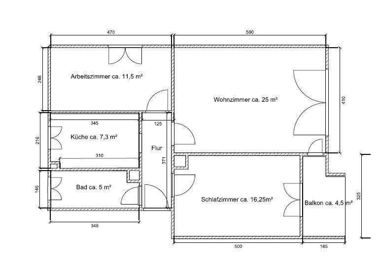 Hochparterre Hannover Vahrenwald-List - 3 Zimmer, 74 m&sup2;, 650&euro; | Angebot:26485115